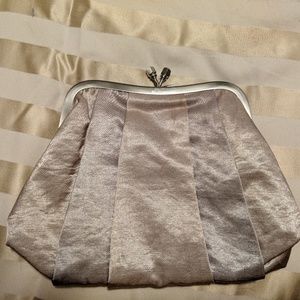 Silver evening bag